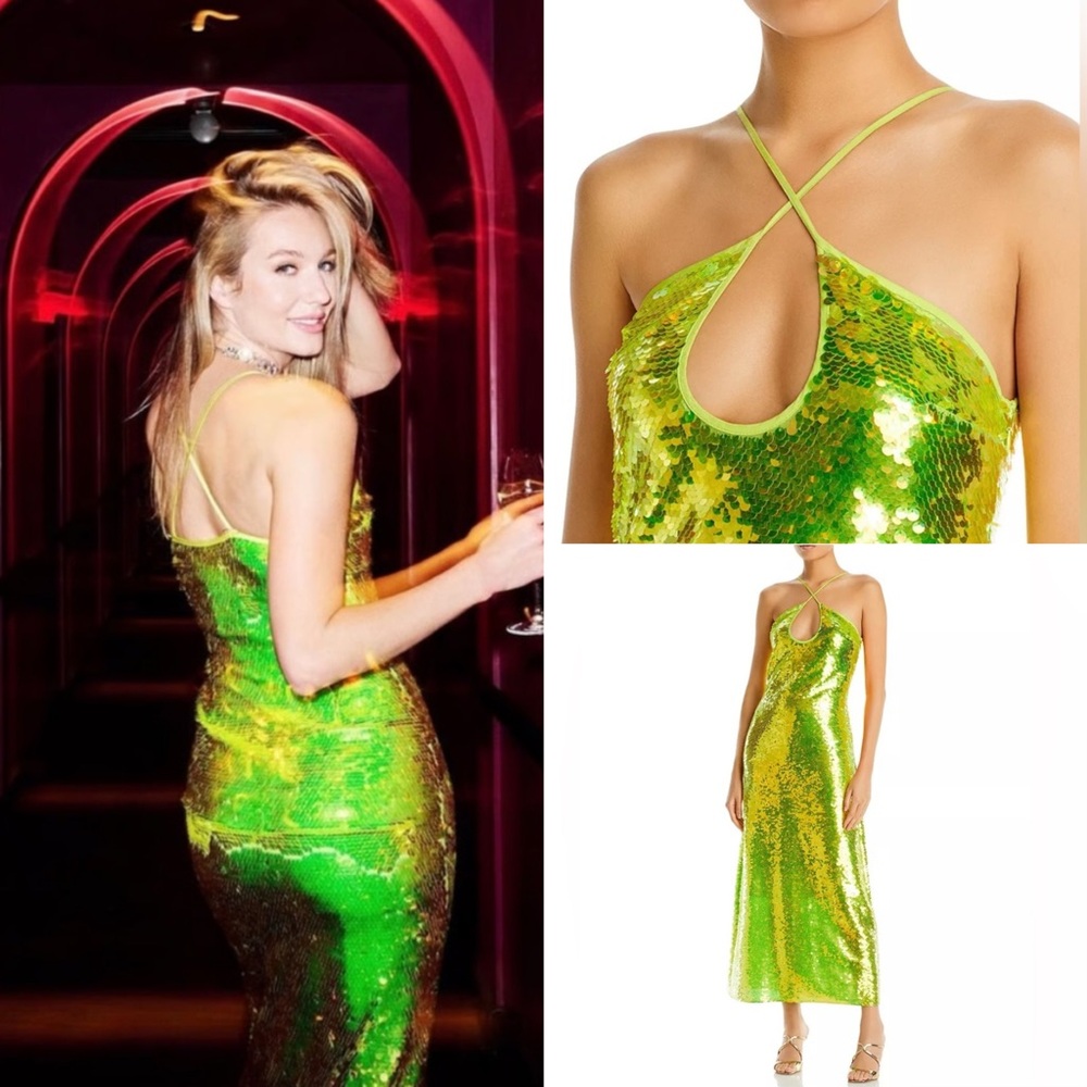 Cult Gaia Lily Sequin Maxi Dress